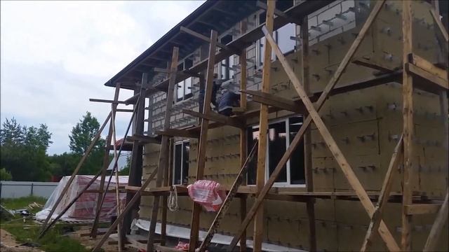 Первый слой минеральной ваты под вентфасад. Часть 2 смотреть онлайн