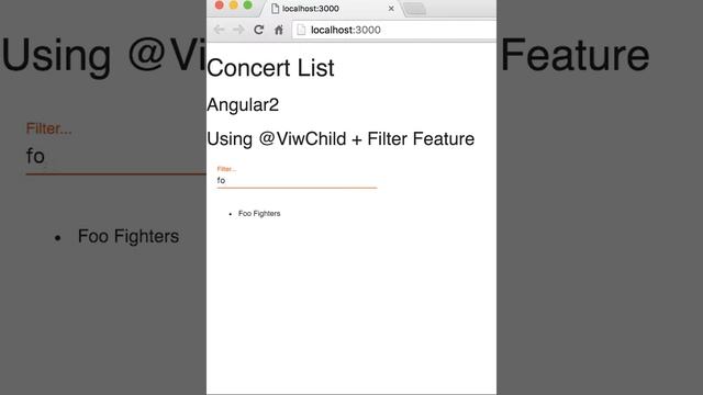 Angular2 @ViewChild + Filter Feature смотреть онлайн