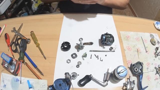 Shimano Nexave 1000 FC. Разбираем и собираем тело катушки. смотреть онлайн