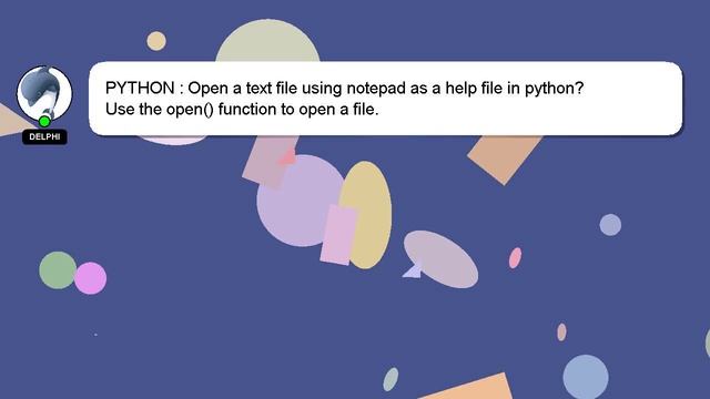 PYTHON : Open a text file using notepad as a help file in python? смотреть онлайн
