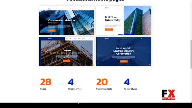 Dustro Construction Company WordPress Theme construction building смотреть онлайн