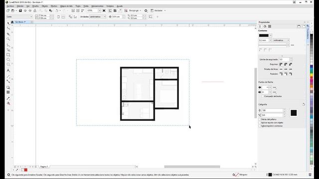 CLASE 28: CorelDraw - Vectorización de un plano arquitectónico смотреть онлайн