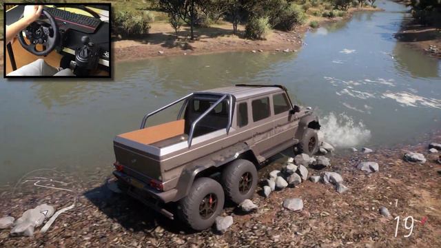 Realistic Offroad with a Mercedes-Benz G63 AMG 6x6 in Forza Horizon 5 (Steering Wheel + Shifter) смотреть онлайн