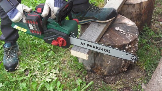 Cordless Chainsaw PARKSIDE PKSA 40 Li A1 | Unboxing and test смотреть онлайн
