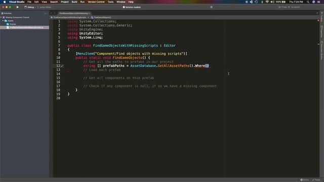 Unity Tutorial | Find GameObjects with Missing Scripts смотреть онлайн