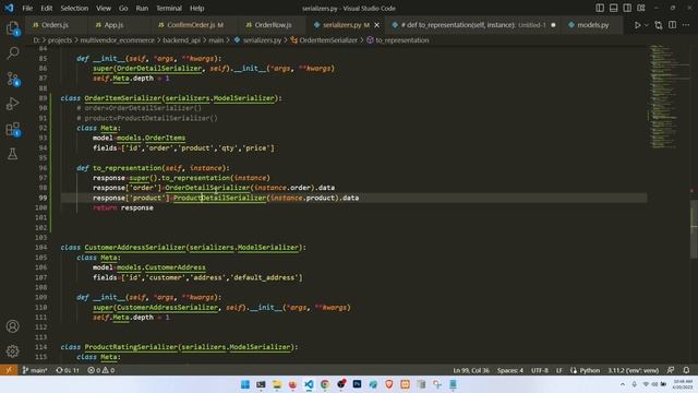 Write nested serializer|Success/Failure Page|Multivendor Ecommerce Website Django ReactJs & DRF|#52 смотреть онлайн