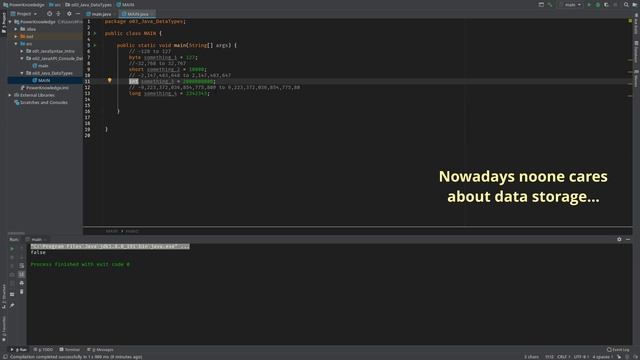 Java Data Types Part 2 (declaring variables) in English смотреть онлайн