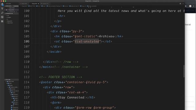 Making Blog page sidebar WordPress Theme Development Academy with Bootstrap v4 смотреть онлайн