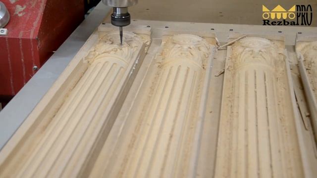 Производство резной пилястры из МДФ на станке с ЧПУ