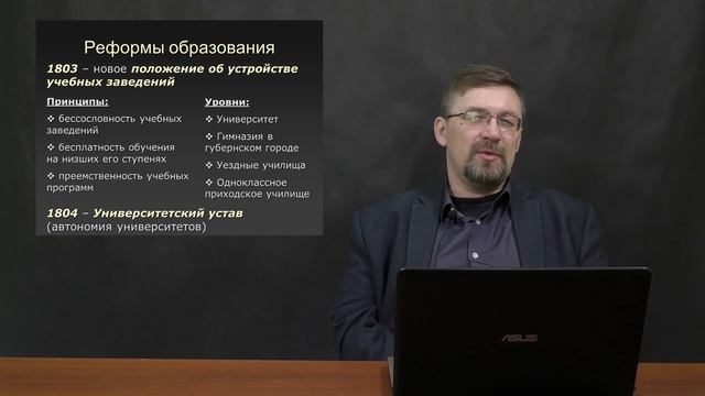 История России с Алексеем ГОНЧАРОВЫМ. Лекция 61. Россия в 1801 - 1812. Внутреннняя политика смотреть онлайн