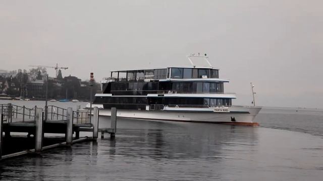 Цюрих, Цюрихское озеро.Корабль PANTA RHEI, Zurich. Часть-1 смотреть онлайн