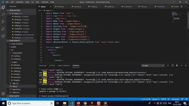 React JS Tutorial | HTML to Reactjs | How to convert HTML template to React JS | Part 2 смотреть онлайн