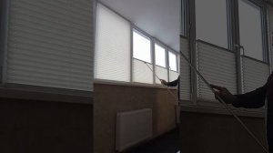 жалюзи Плиссе на балконе