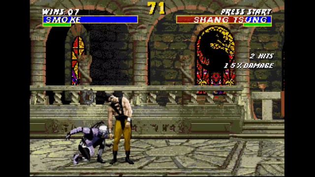Walkthrough Ultimate mortal kombat - Smoke: (sega, Cheets) смотреть онлайн