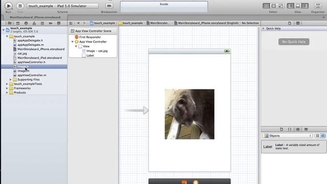 How to use Touch Events in Xcode 4 смотреть онлайн