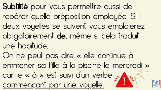 CONTINUE DE ou À- Préposition à - de -French course смотреть онлайн