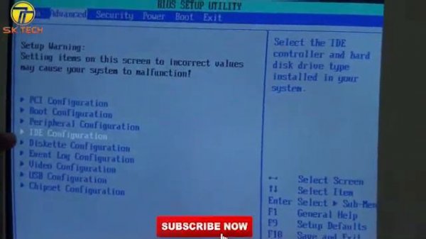 HOW TO DETECT IDE HARD DRIVE In BIOS