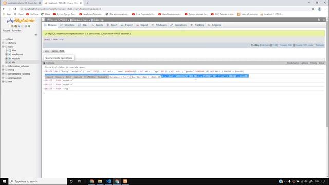Creating a Table in MySQL using php | PHP Tutorial #26 смотреть онлайн
