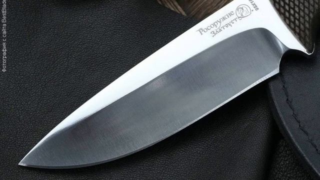 Нож Росоружие Артыбаш 115 (фултанг, орех, насечка, сталь 95х18) смотреть онлайн