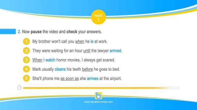 Grammar Activities: Time Clauses (Gap Filling) смотреть онлайн