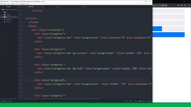 Mudey Formation | Cours 17 Bootstrap Progress bar en Bootstrap смотреть онлайн
