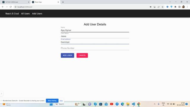 React Crud Using Json Server & Material UI Working Example смотреть онлайн