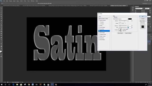 How to use Satin Layer Style in Photoshop смотреть онлайн