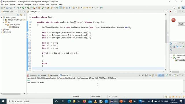 Find perimeter of triangle | Java Programs | E3schools смотреть онлайн