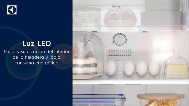 Heladera Electrolux Top Freezer No Frost Efficient con Inverter 345L Plata смотреть онлайн