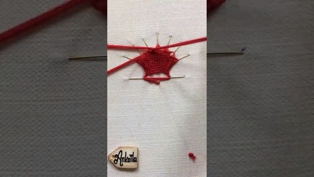 Learn how to create 3D embroidery flowers with needle weaving #handembroideryforbeginners смотреть онлайн