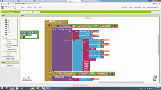 AppInventor-Tutorial #9-Web Login w/Profile Pages смотреть онлайн