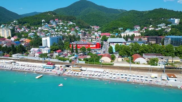 Лазаревское 6 июля 2022 пляж Морская звезда, температура Черного моря, погода, прогулка на сапе. смотреть онлайн