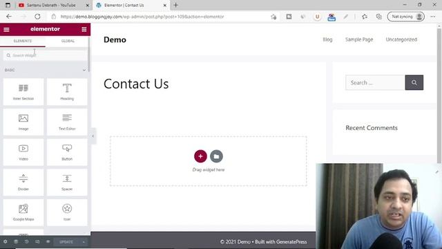 How To Create Contact Us Page in WordPress with Elementor PRO Plugin 2021 | Hindi смотреть онлайн