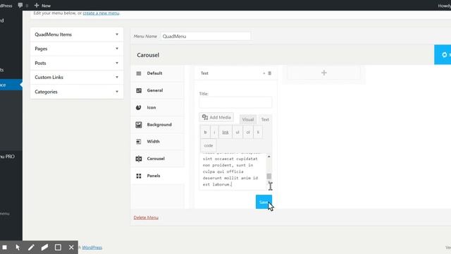 QuadMenu - Add Carousel Mega Menu смотреть онлайн
