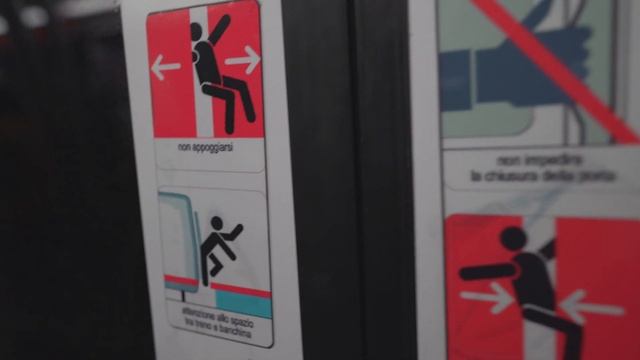 Italy, Rome, metro ride from Manzoni to Termini