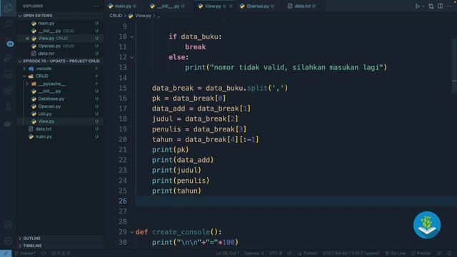 Belajar Python [PROJECT] - 70 - Update смотреть онлайн