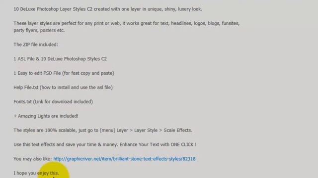 GraphicRiver - 10 DeLuxe Photoshop Layer Styles - ASL File For Free