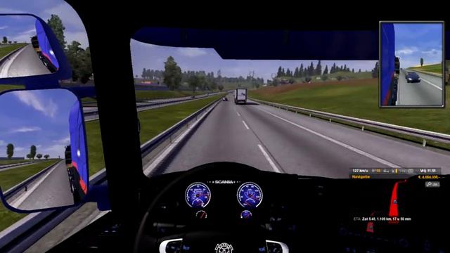 Euro truck simulator2 I take a russian mobile rocket launcher on the road смотреть онлайн