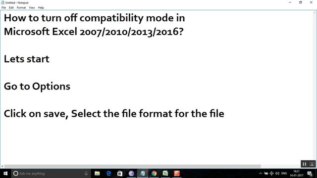 How to turn off compatibility mode in Microsoft Excel 2007/2010/2013/2016? смотреть онлайн