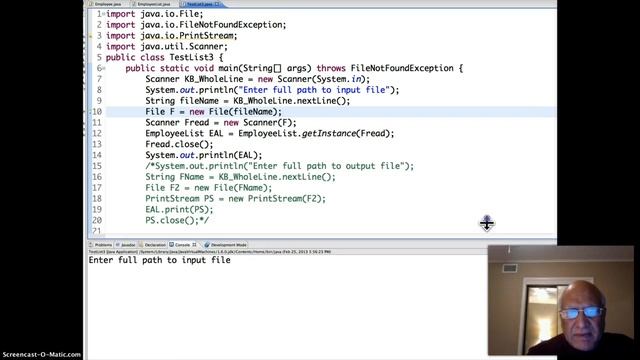 EmployeeList Class Video 2 (Java) смотреть онлайн