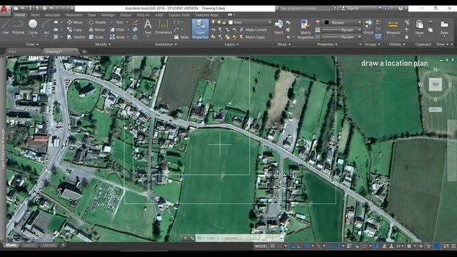 Autocad 2018 - How to draw a Location Site Plan смотреть онлайн