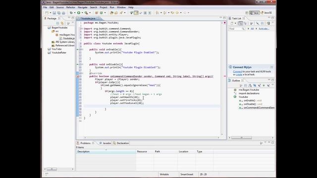 ☺Java Svenska - Hur man gör ett lätt Bukkit Plugin *Minecraft* 1.4.6 смотреть онлайн