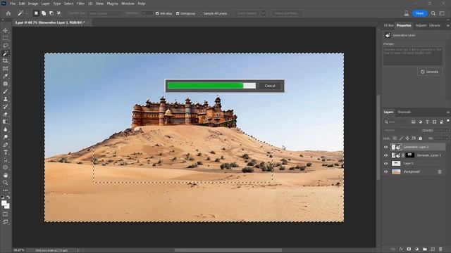 Combine photos photoshop generative fill tutorial смотреть онлайн