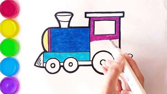 Colorindo O Desenho Desse Belíssimo Trem