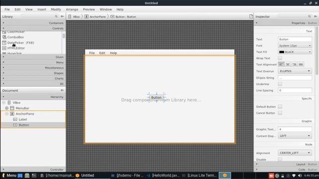 How to create a JavaFX & Scene Builder project without using any IDE(Linux Tutorial) смотреть онлайн