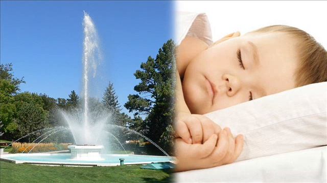 Water Fountain Natural White Noise For Better Sleep 10 hours смотреть онлайн
