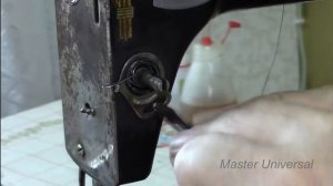 Госшвеймашина. Пружина живой нити, гнём, устанавливаем, регулируем. Видео № 183.