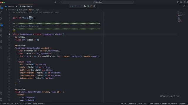 Flutter Tutorial | Flutter TODO App with Hive DataBase, Hive Local Storage Tutorial [CRUD] - Part 5 смотреть онлайн
