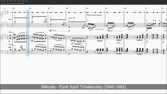 Mélodie - Tchaikovsky - Level 1 Metronome + Violin Solo смотреть онлайн