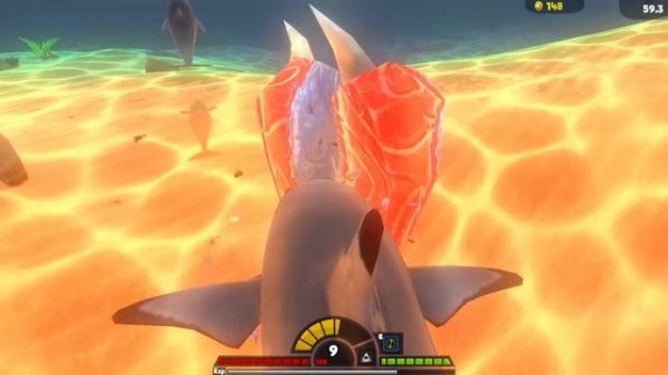 Destroying The ENTIRE OCEAN With A Level 500 Shark in Feed And Grow Fish